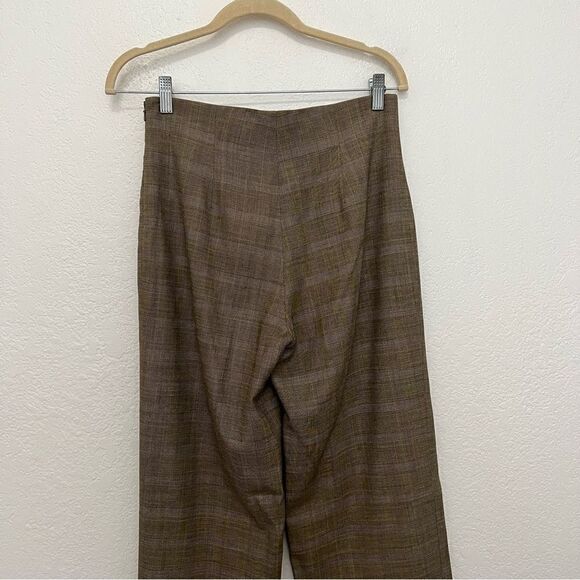 Worth New York Vintage Brown Twill Wool Blend Career Trouser Pants Womens Size 2 - Picture 5 of 10